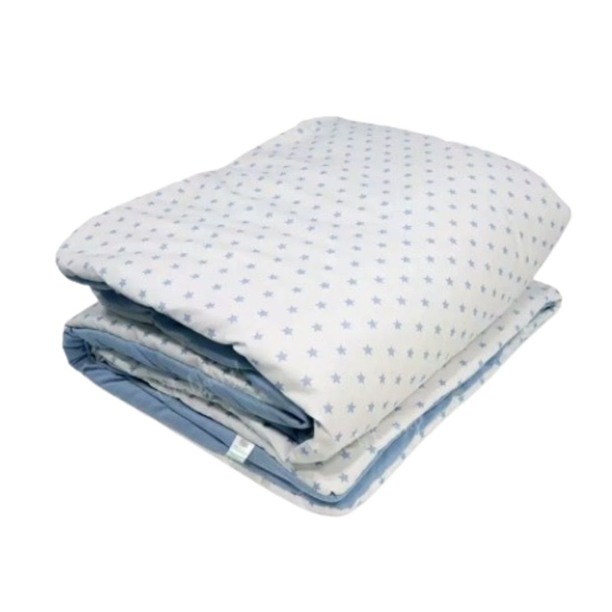 GENERICO - Edredón para Cuna estándar diseño estrellitas celestes