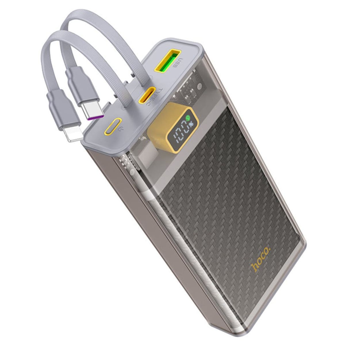 HOCO - Power Bank de Carga Súper Rápida Hoco J104A Portátil de 20000 mAh