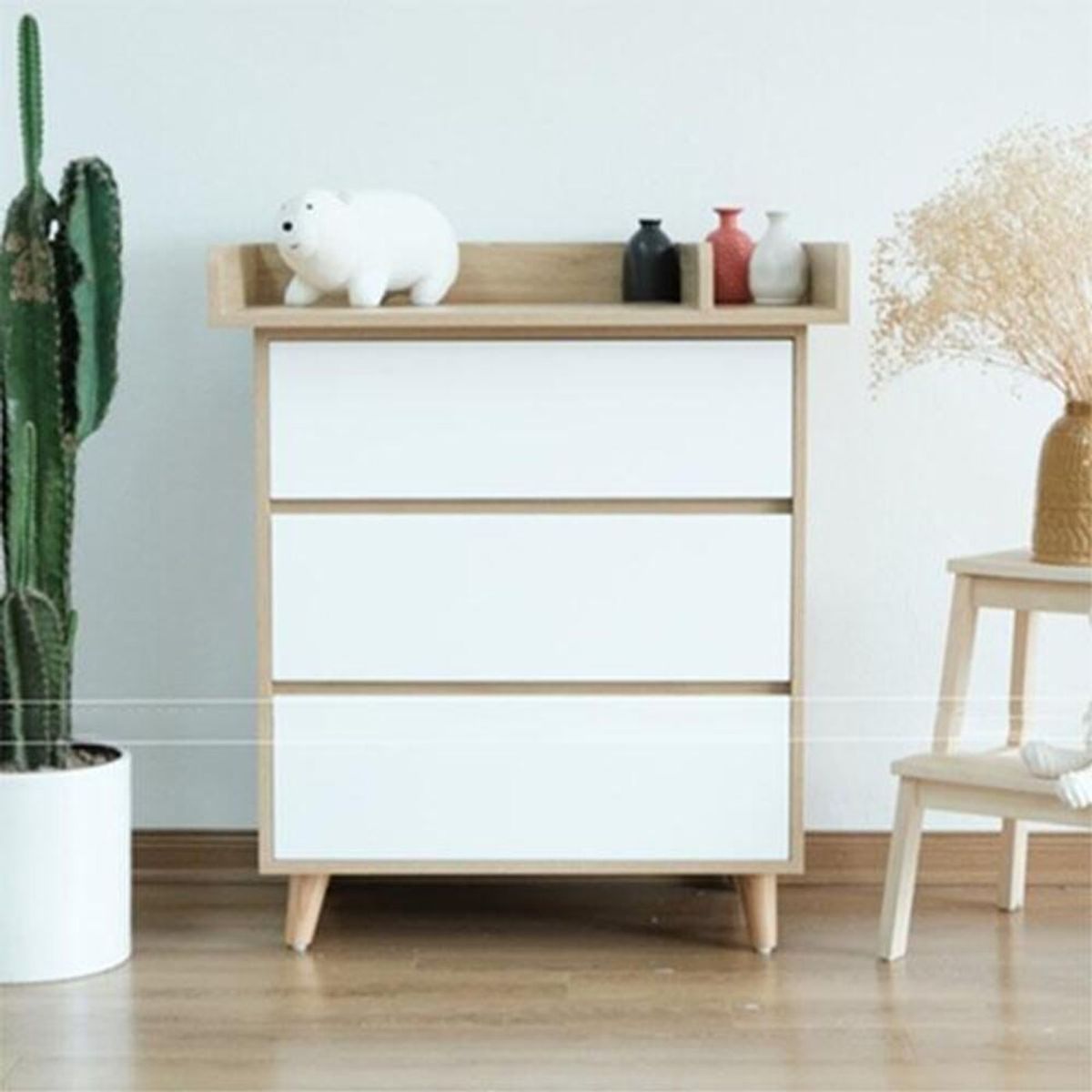 R&R MUEBLES - Cómoda Infantil Sirena 3 Cajones R&R MUEBLES