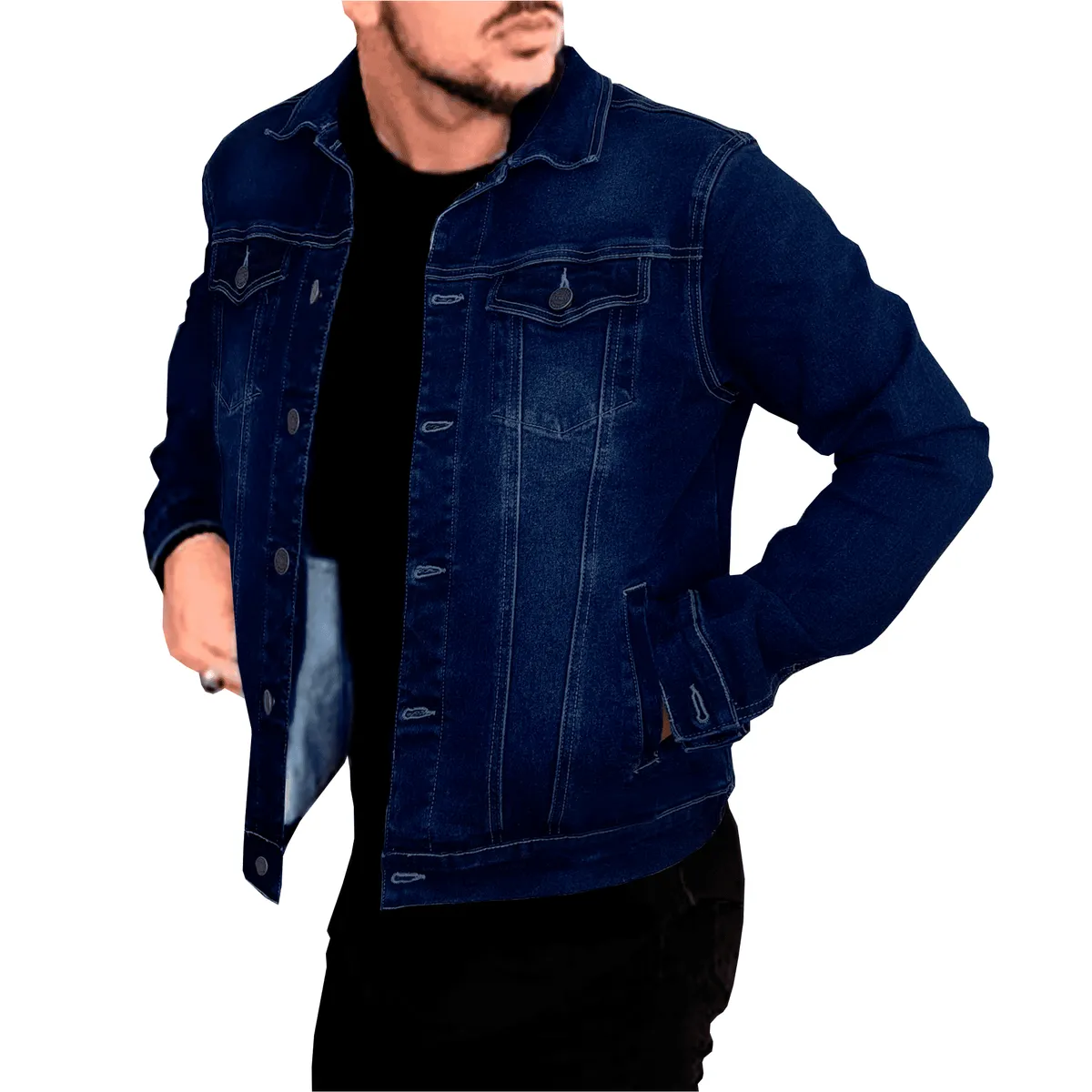 ELEMENT SPECIAL EDITION - CASACA JEAN STRECH GRIS VERSATIL Y MODERNA