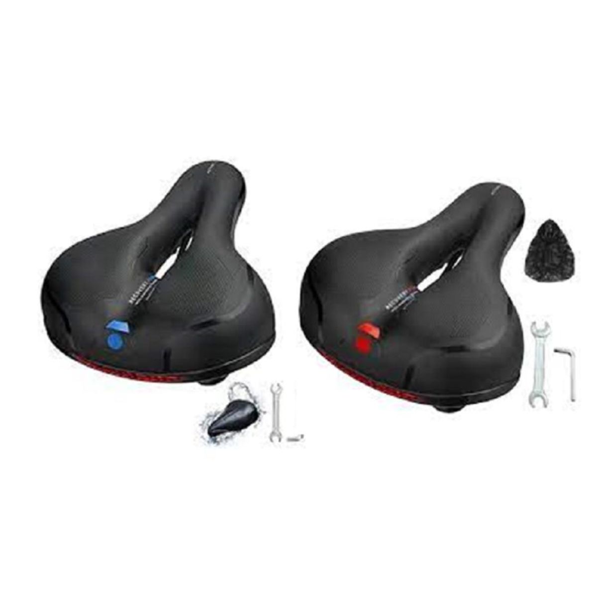 GENERICO - 2 SILLIN ANCHO ACOLCHADO PARA BICICLETA DE PASEO