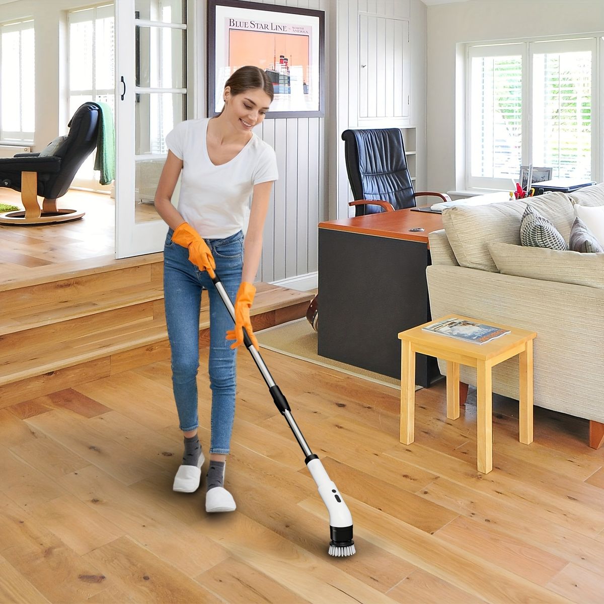 GENERICO - Cepillo Eléctrico Inalámbrico De Limpieza de Pisos