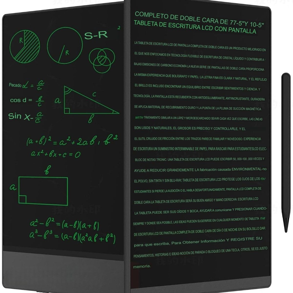 GENERICO - TABLET PIZARRA MÁGICA WRITING LCD 20 PULGADAS DIBUJO NEGRO