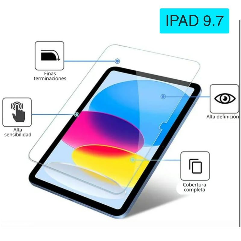 GENERICO - Mica de Vidrio Templado para iPad 9.7 – Protección Premium