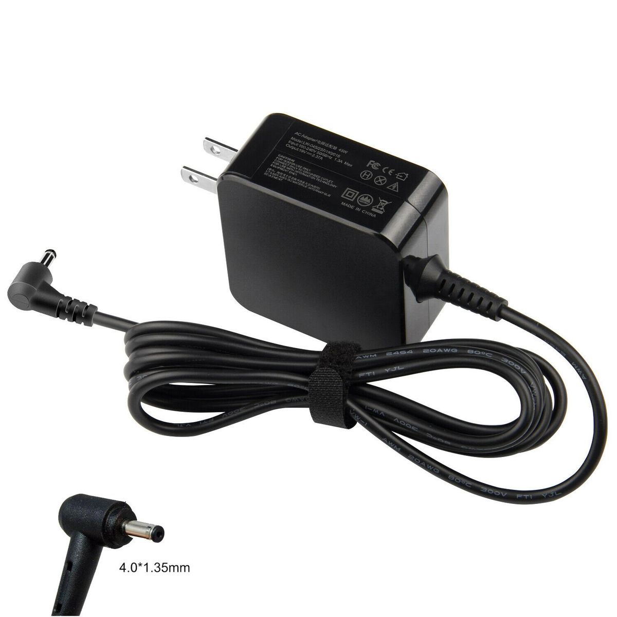 GENERICO - Cargador Asus 19v 2 .37A 45W Punta Fina Genérico