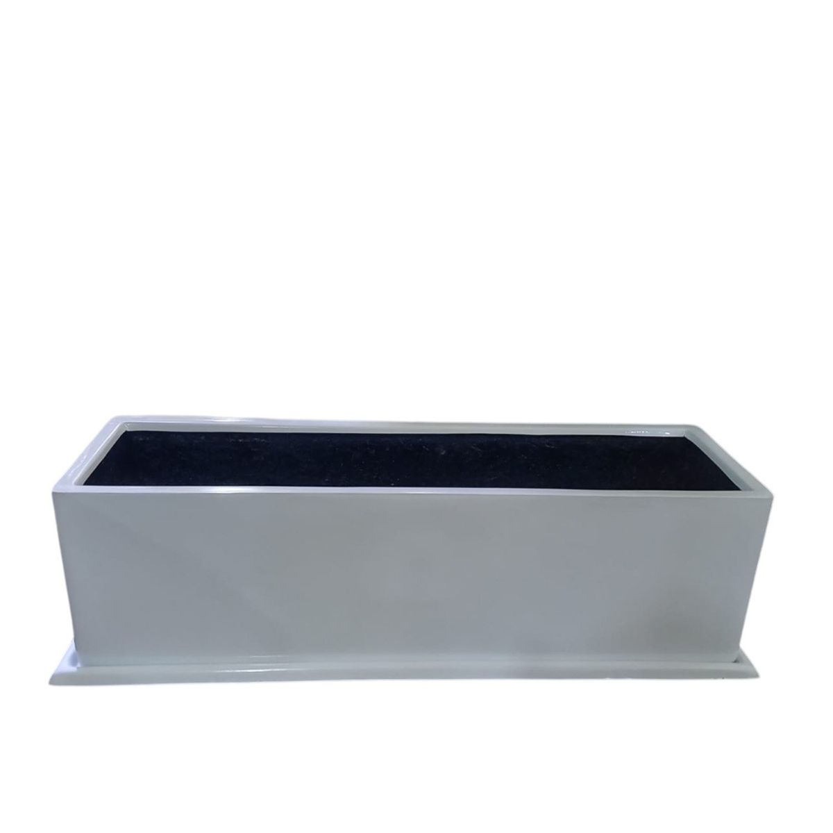 GENERICO - JARDINERA RECTANGULAR BLANCO 100X30X30CM