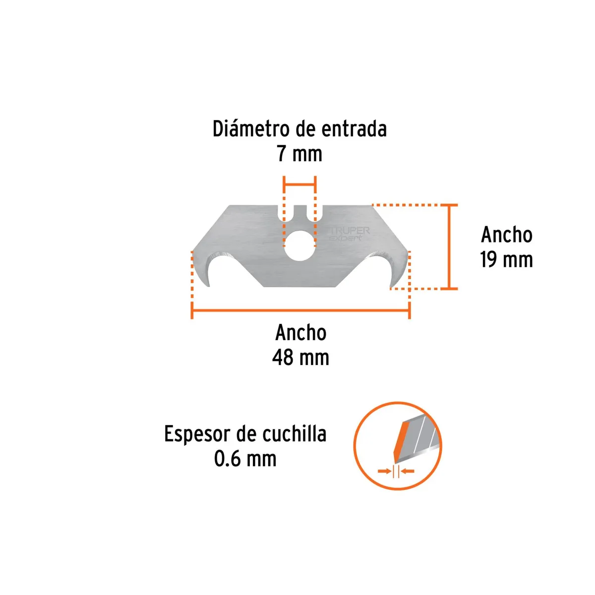 TRUPER - Dispensador con 5 cuchillas Expert