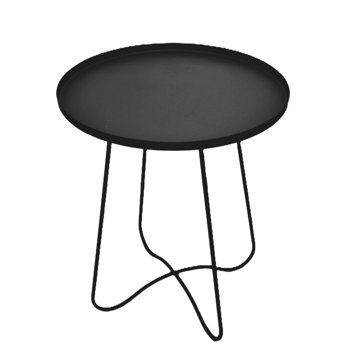 GENERICO - Mesa Auxiliar Metal Grande Noir METHOME