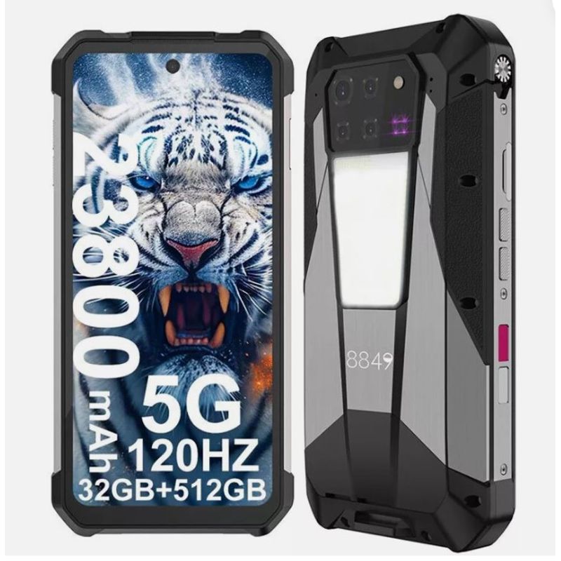 GENERICO - Celular TANK 3 PRO 5G, 512+16GB RAM, FHD+ 6.79”, 120Hz, MediaTek Dimensity 8200,Androide 14, Negro
