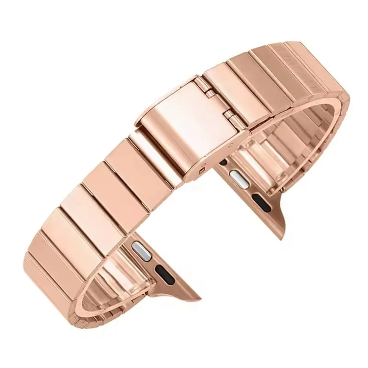 GENERICO - CORREA SLIM DE ACERO PARA WATCH 38-40-41-42 mm ORO ROSA