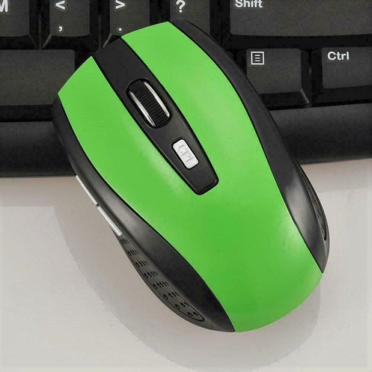 OEM - Mouse Inalámbrico 6D Conectividad 2.4 GHz 6 botones - Verde