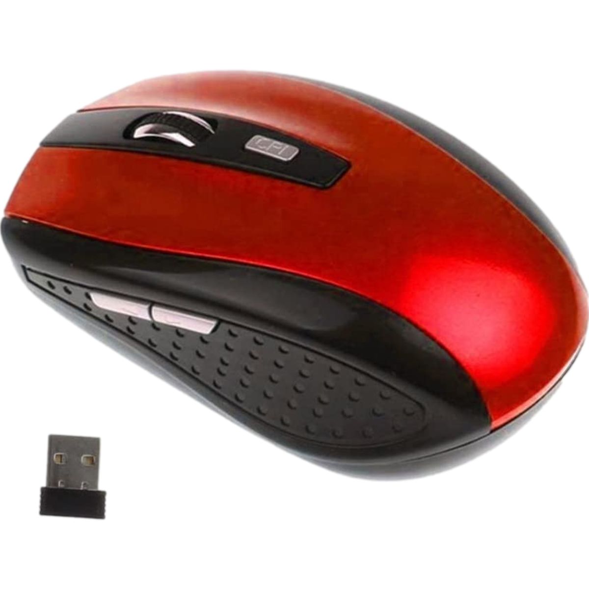OEM - Mouse Inalámbrico 6D Conectividad 2.4 GHz 6 botones - Rojo
