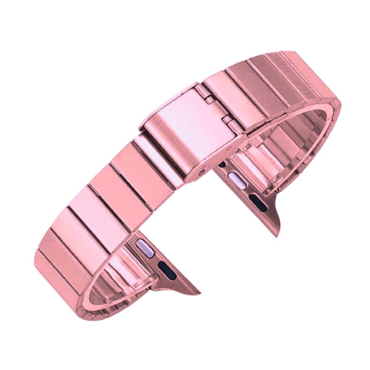 GENERICO - CORREA SLIM DE ACERO PARA WATCH 44-45-46 y 49 mm ROSADO