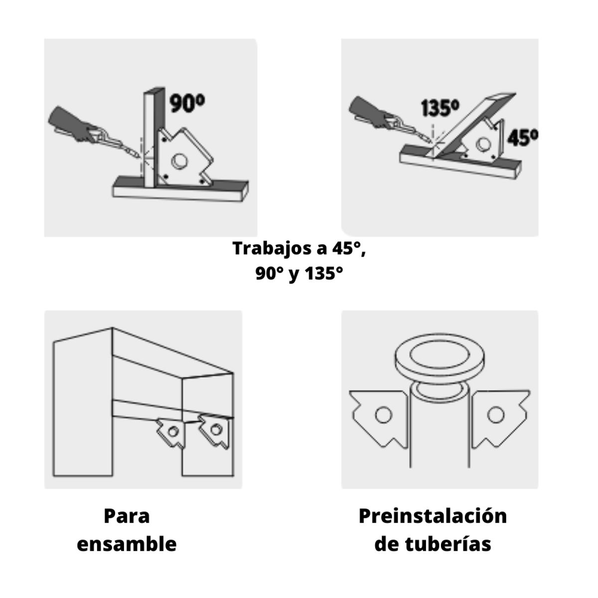 TRUPER - Escuadra magnética para soldar 34kg truper