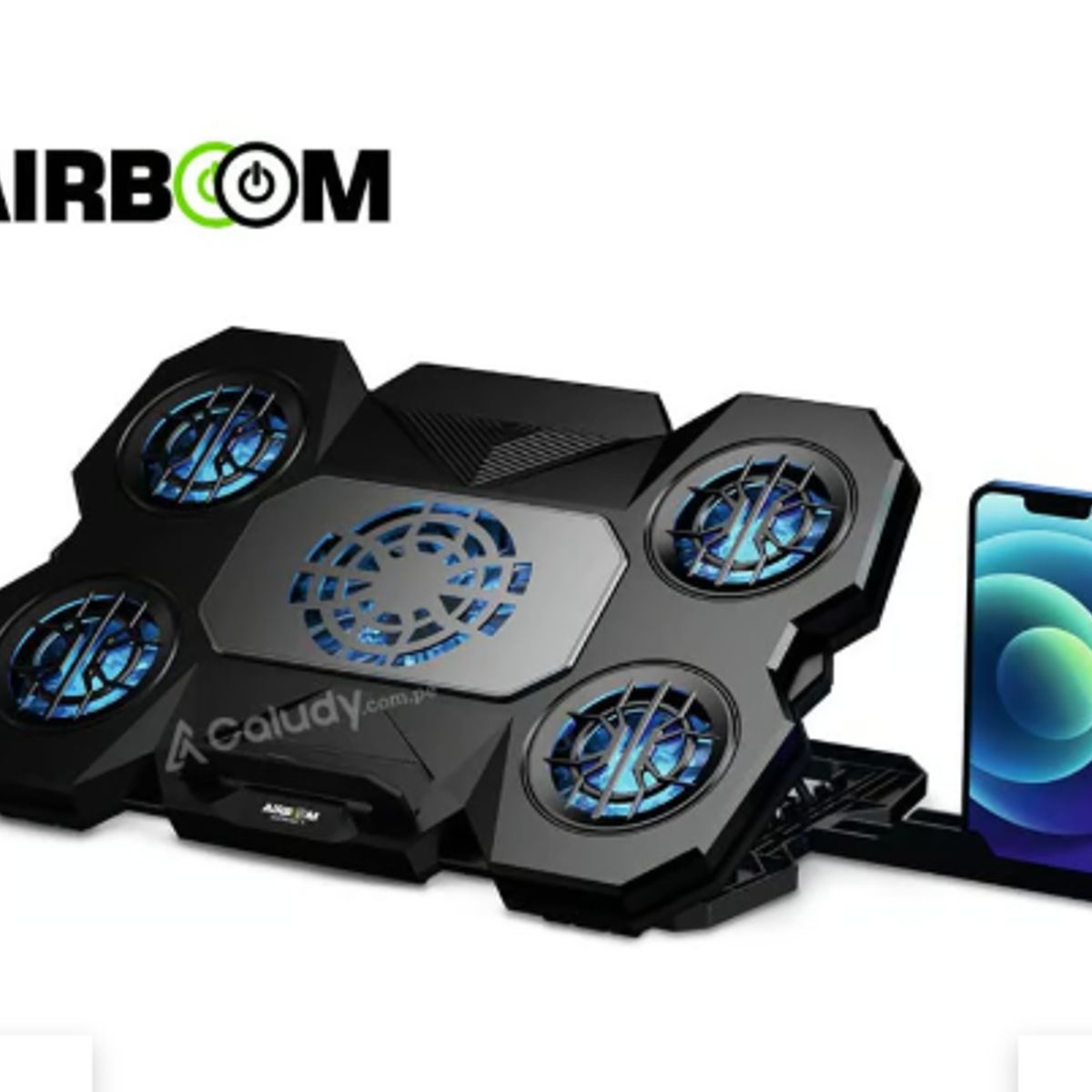 AIRBOOM - Base Con Cooler SUPREME5 AB034 4FAN 7CM+1FAN 10CM AIRBOOM