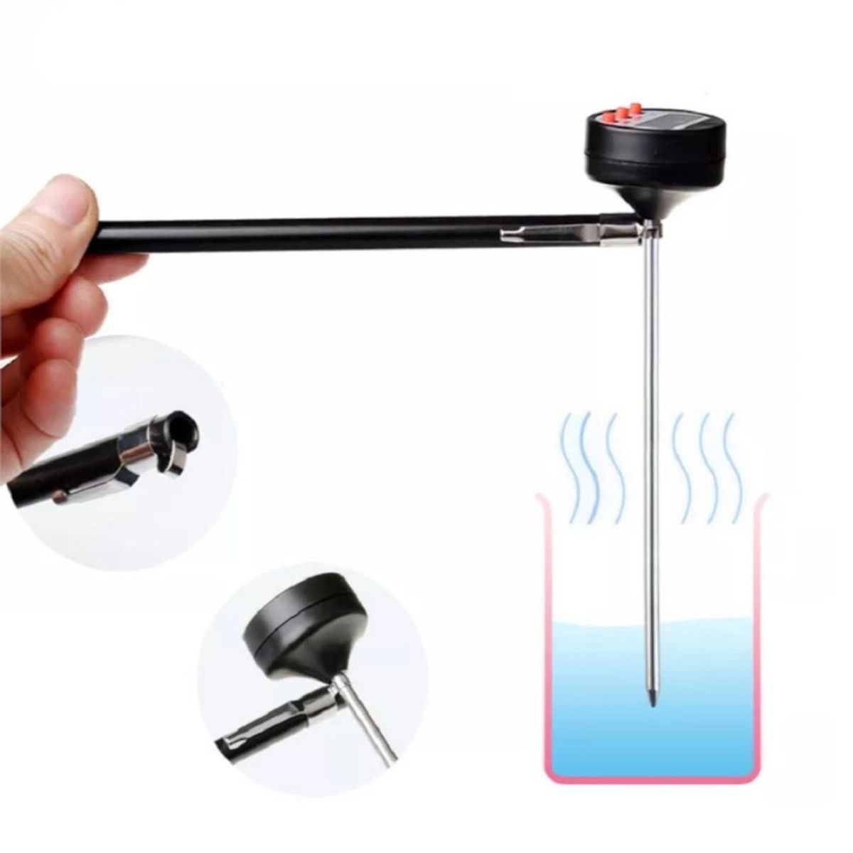 GENERICO - Termómetro Digital Cocina Alimentos Líquidos Carnes Leche + Baterias