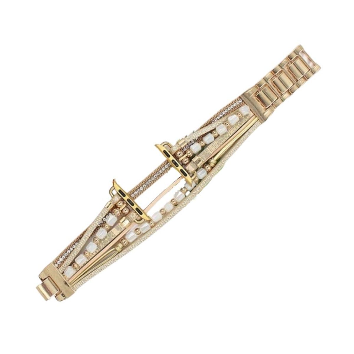 GENERICO - CORREA TIPO BRAZALETE PARA WATCH 44-45-46 y 49 mm DORADO