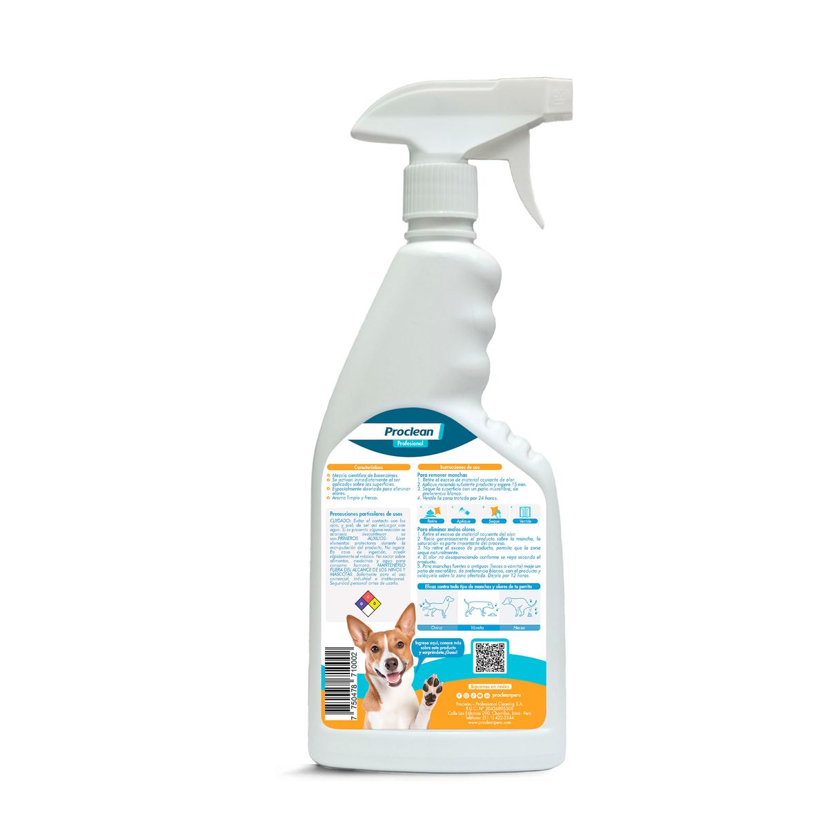 PROCLEAN - Removedor de olores y manchas para perros 650ml