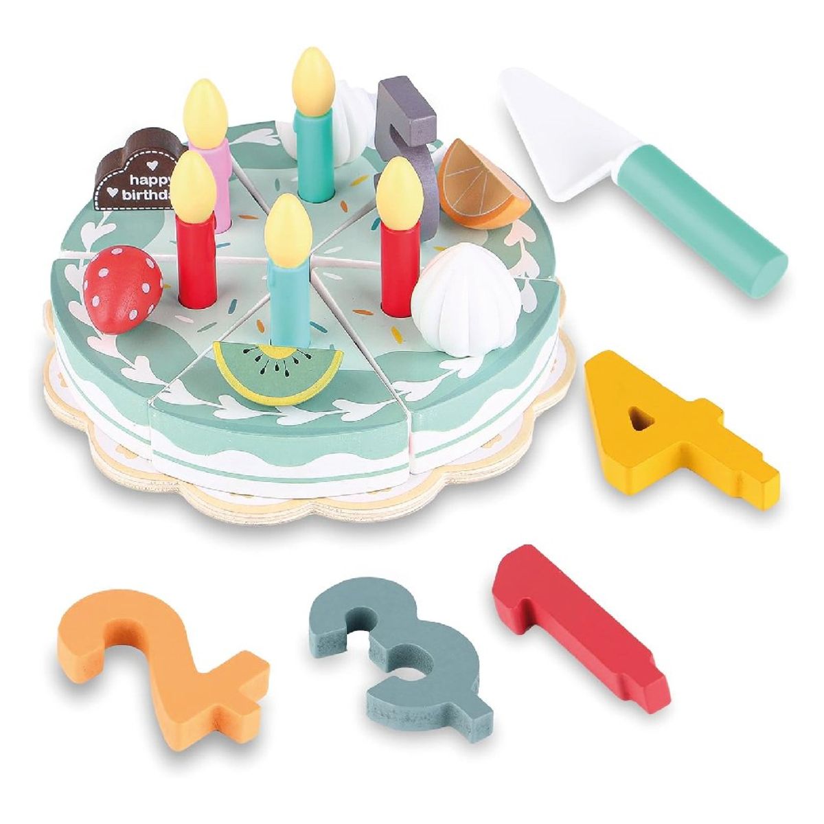 GENERICO - Torta de Juguete Didáctico de Madera Aprendizaje