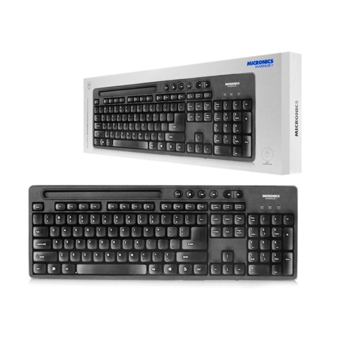 MICRONICS - TECLADO MICRONICS MAGNUS+ MIC K734 MULTIMEDIA USB