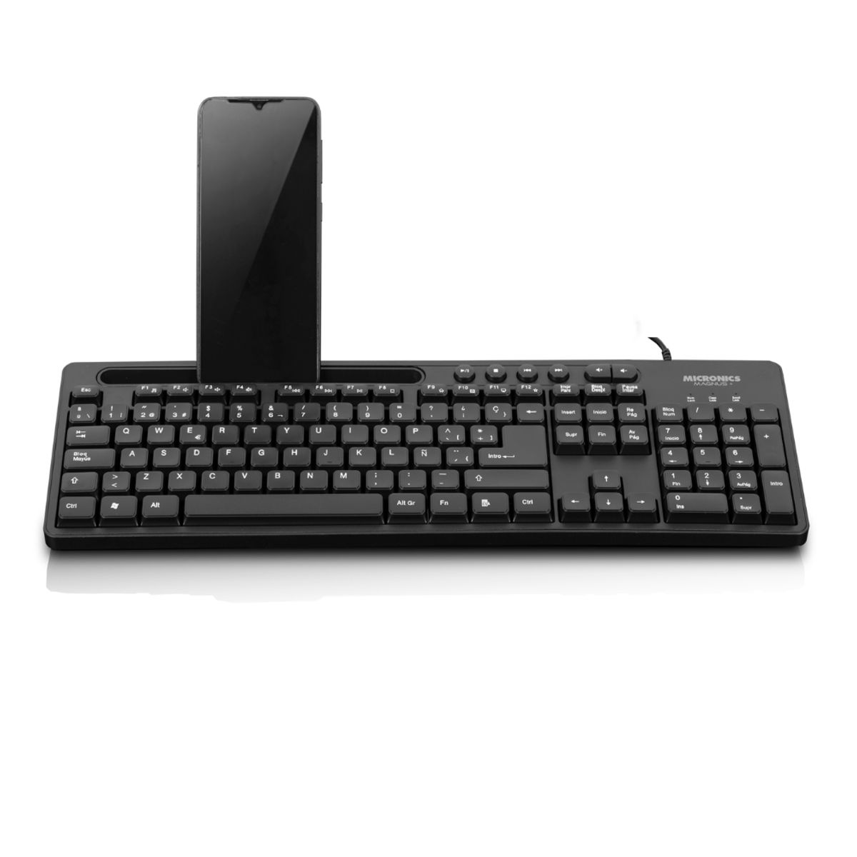 MICRONICS - TECLADO MICRONICS MAGNUS+ MIC K734 MULTIMEDIA USB