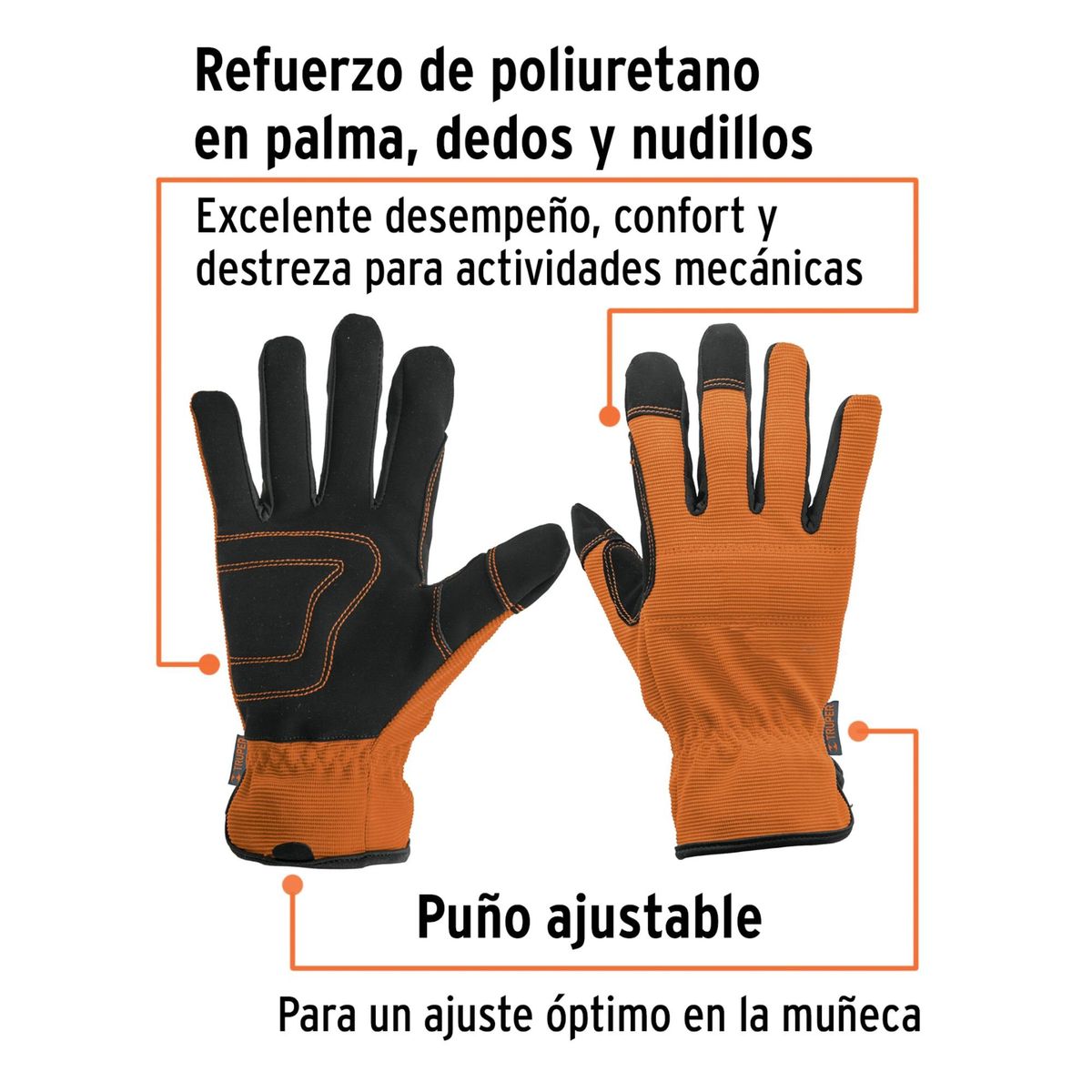 TRUPER - Guantes para mecánico reforzada Truper