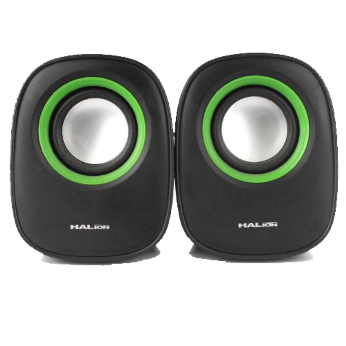 HALION - PARLANTE USB 2.0 HALION HA-S15 NEGRO Y VERDE