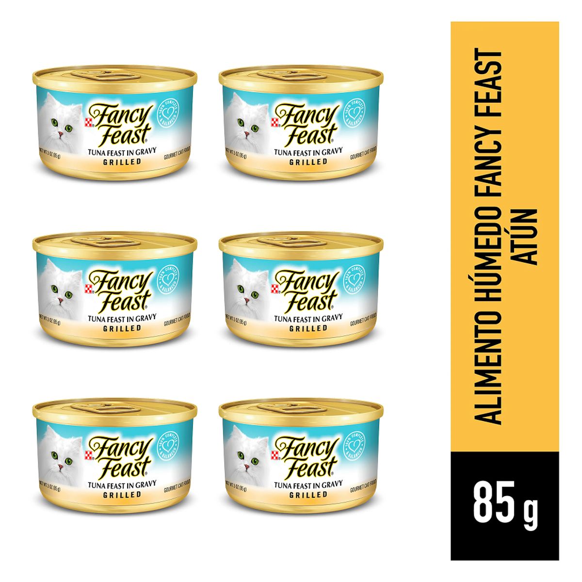 FANCY FEAST - Fancy Feast Gato Alimento Húmedo Atún 6 Unidades 85g