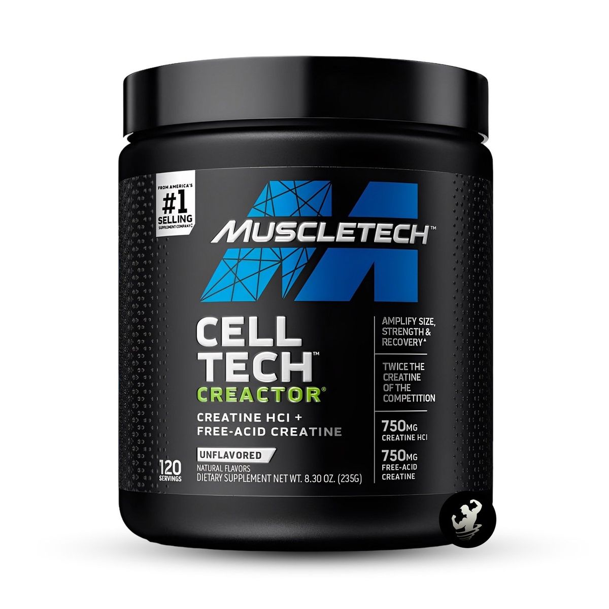 MUSCLETECH - Creatina Cell Tech Creactor 120 servicios - Sin Sabor
