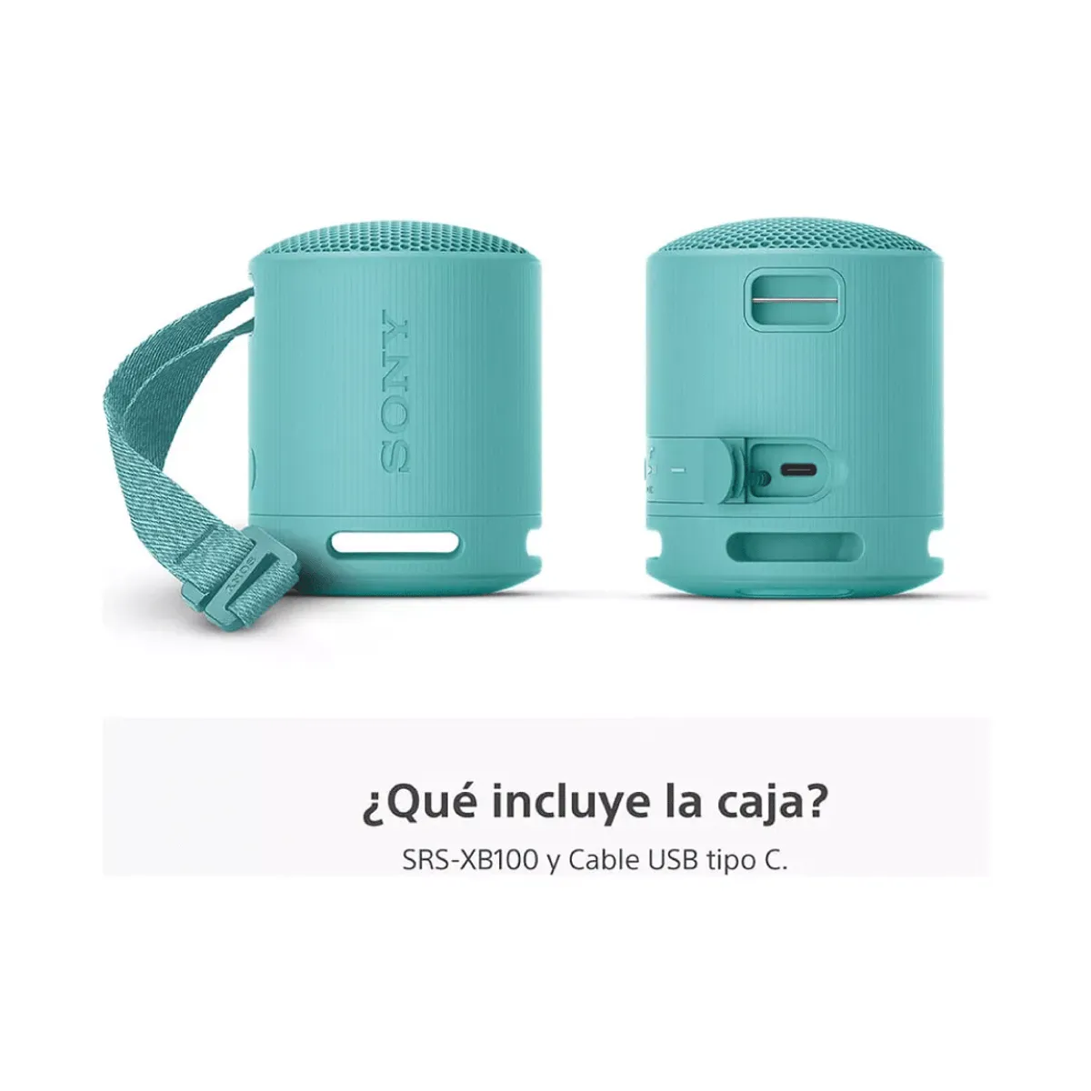 SONY - Parlante Inalámbrico Sony SRS-XB100-LC con Bluetooth - Celeste