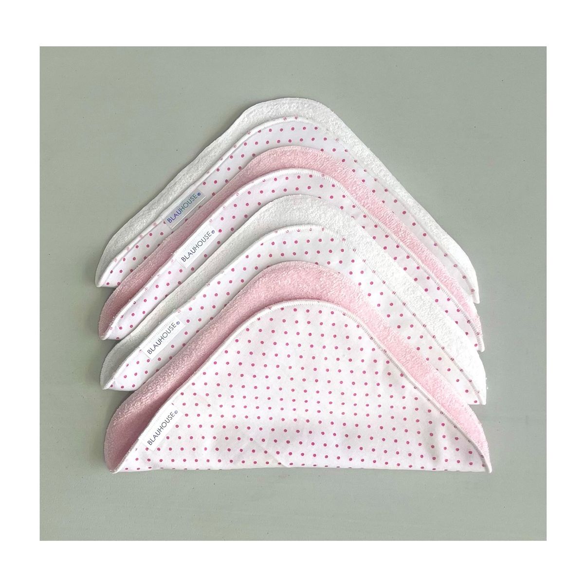 BLAUHOUSE - Babita para Bebe de Algodon Reverso Felpa Pack x 4