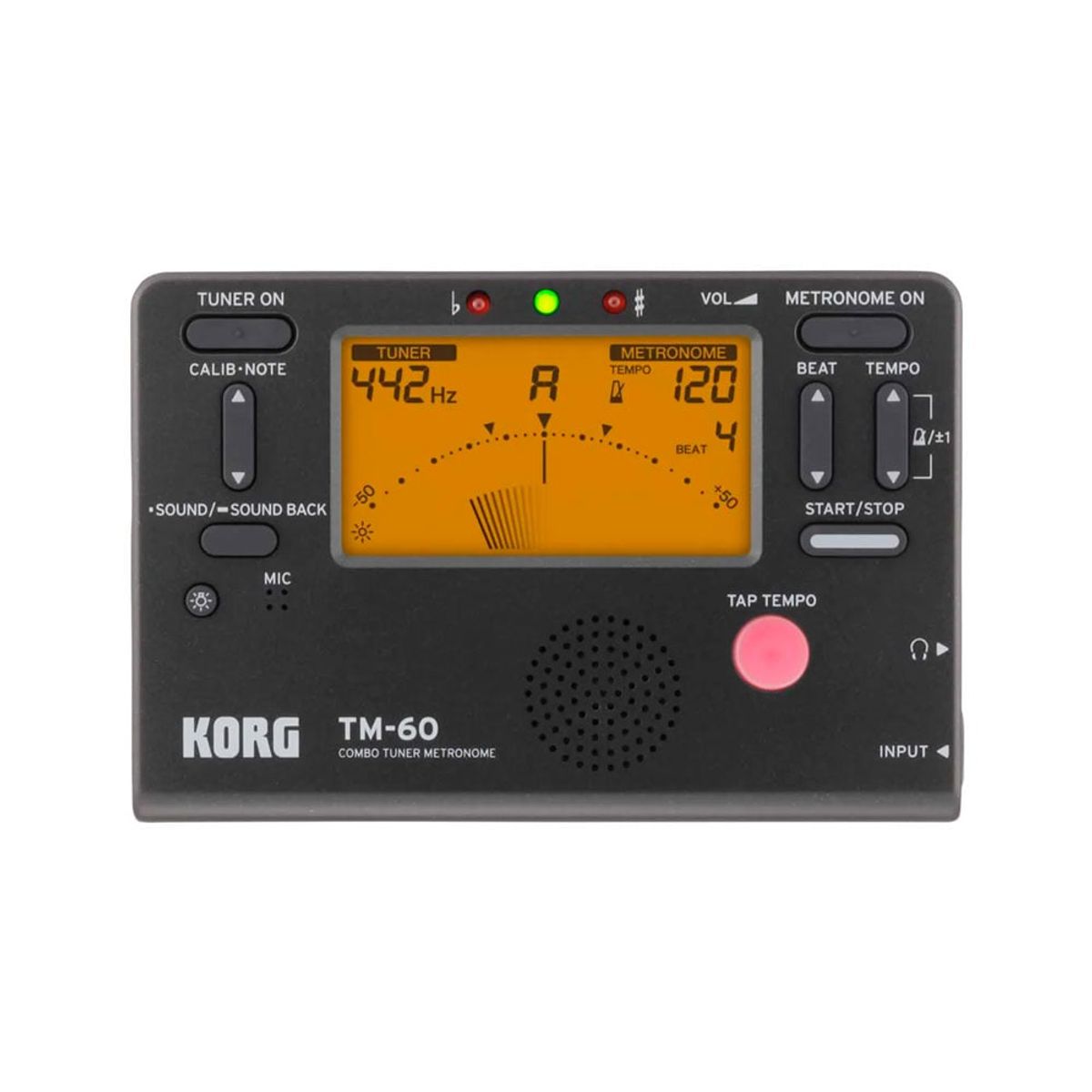 KORG - Afinador Metrónomo KORG TM-60-BK