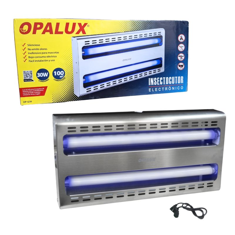 OPALUX - Insectocaptor electronico 30W 100M2 OPALUX OP-G30