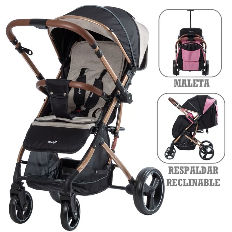 EBABY - coche de paseo Rudi tipo maleta Ebaby EB119 Beige