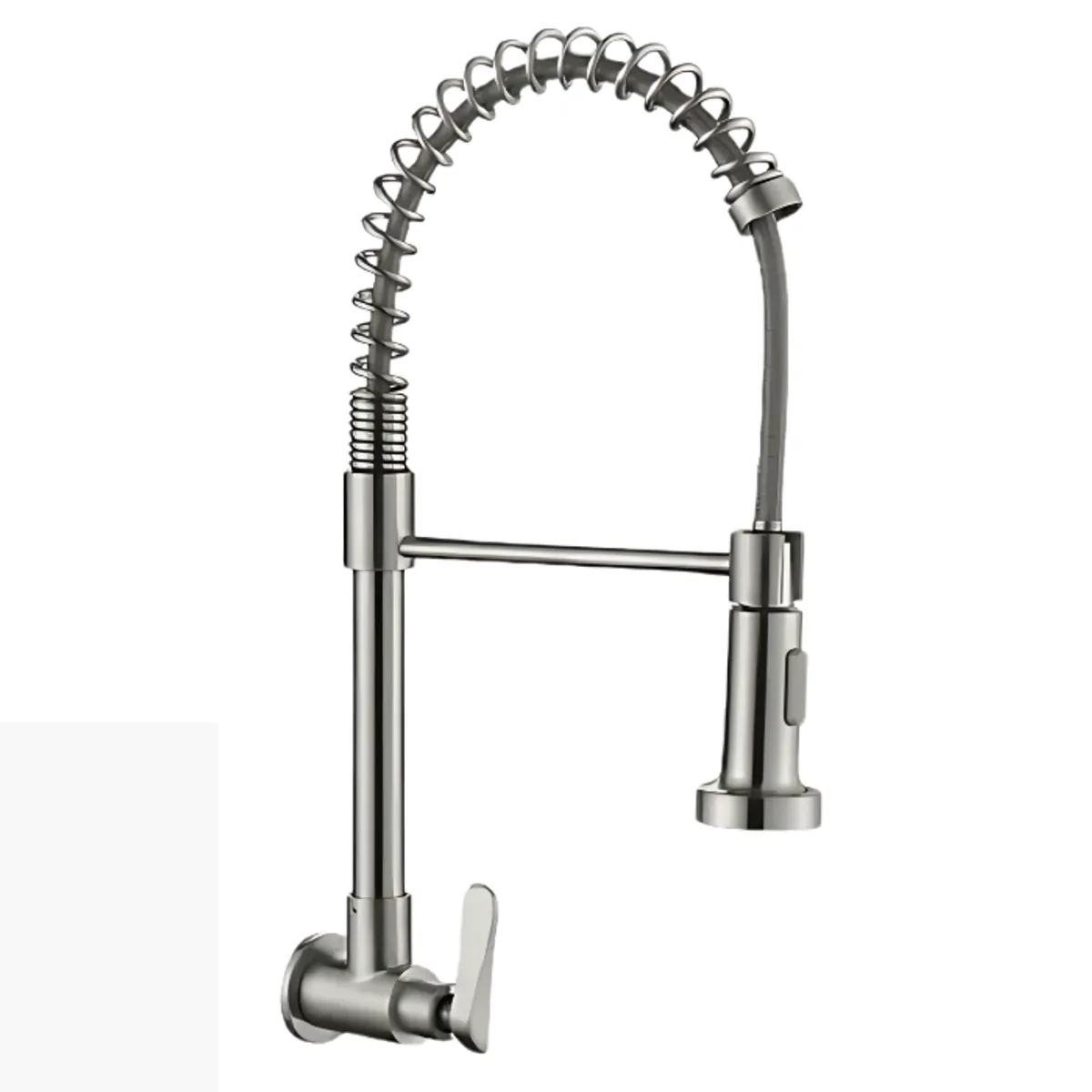 XM - GRIFERÍA DE COCINA RESORTE A LA PARED SATINADO LC304-2014