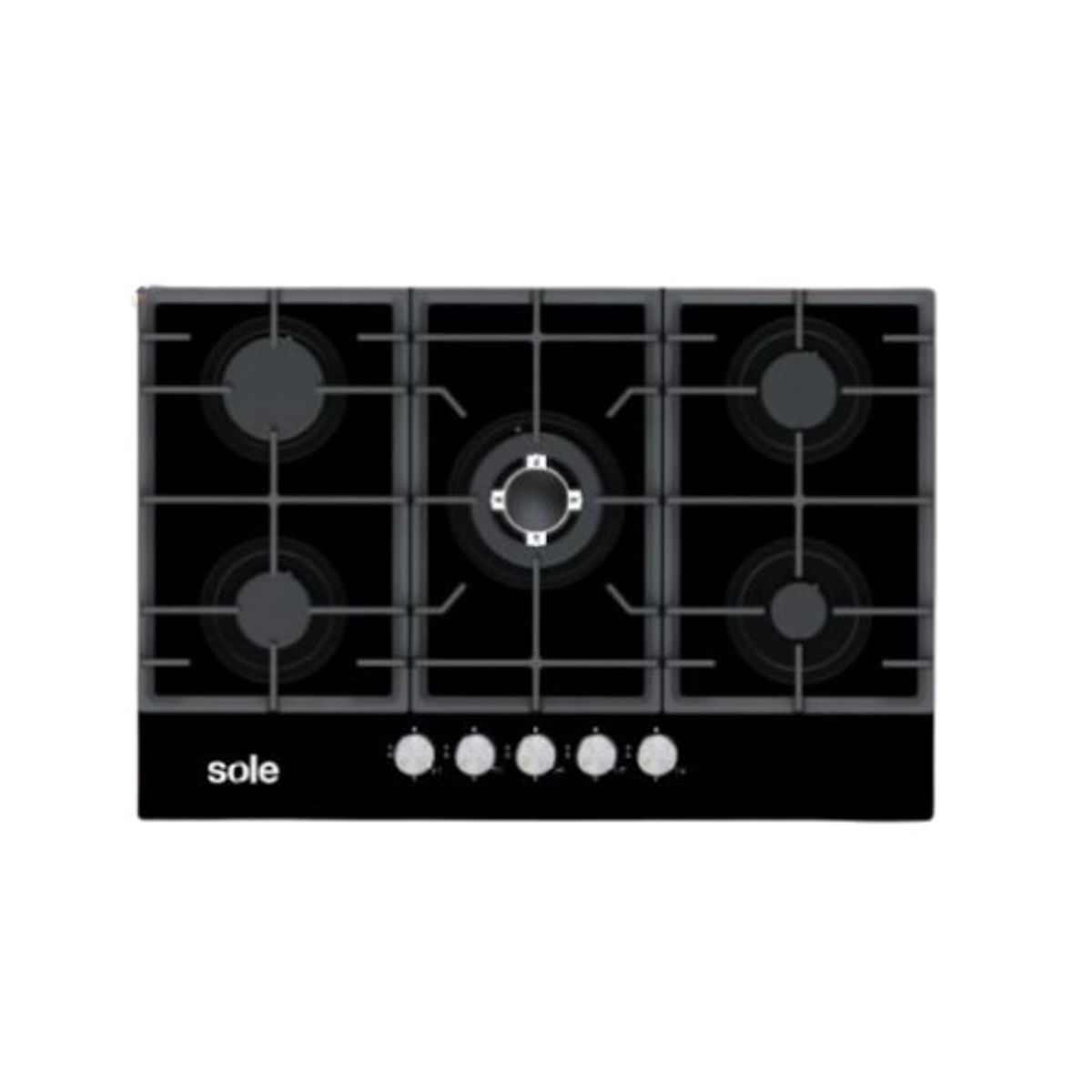 SOLE - Encimera Vidrio Templado Sole A Gas 77cm