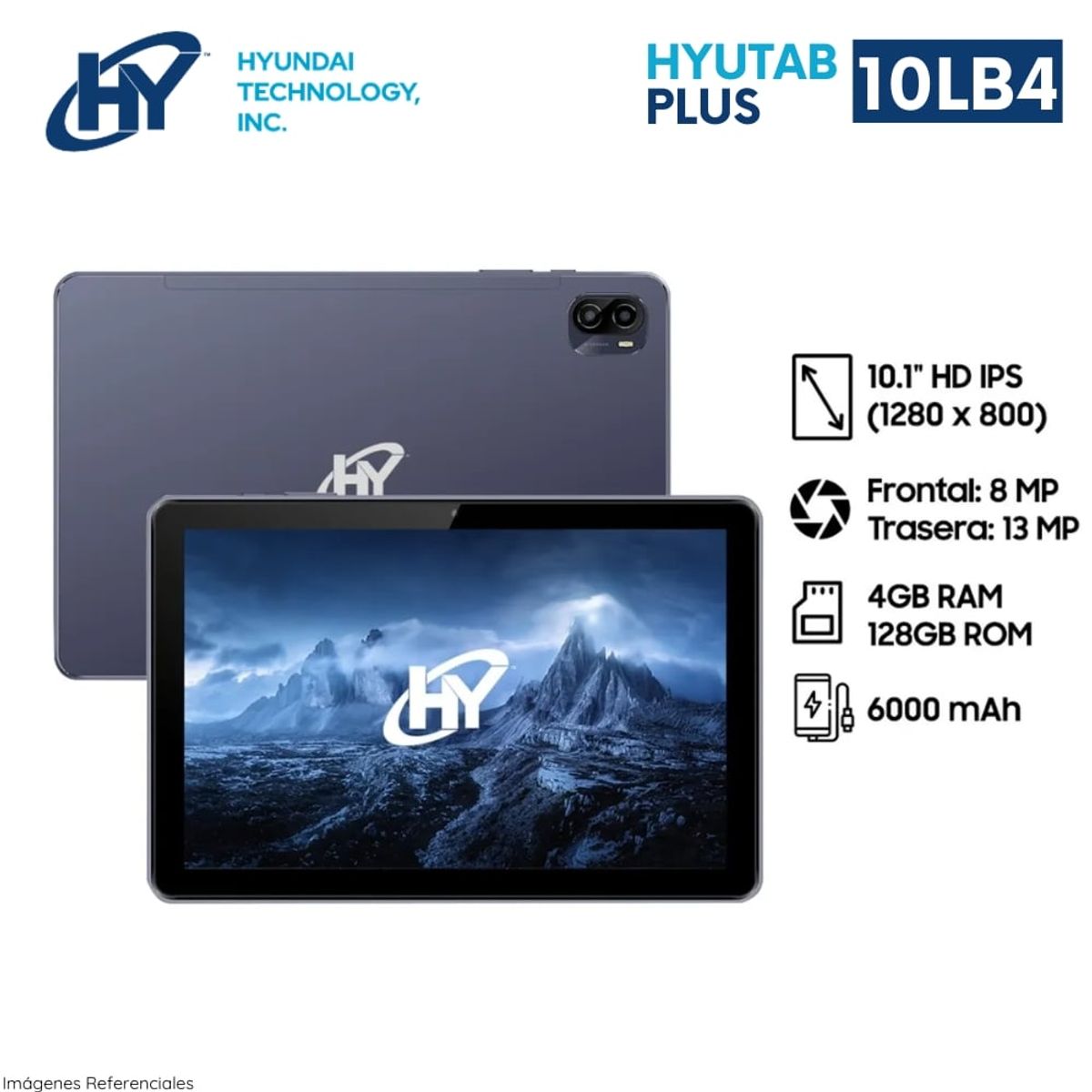 HYUNDAI - Tablet Hyundai HYTAB PLUS 10LB4 4G LTE 4GB RAM 128GB 10 pulg. HD HT10LB4MSGNA01