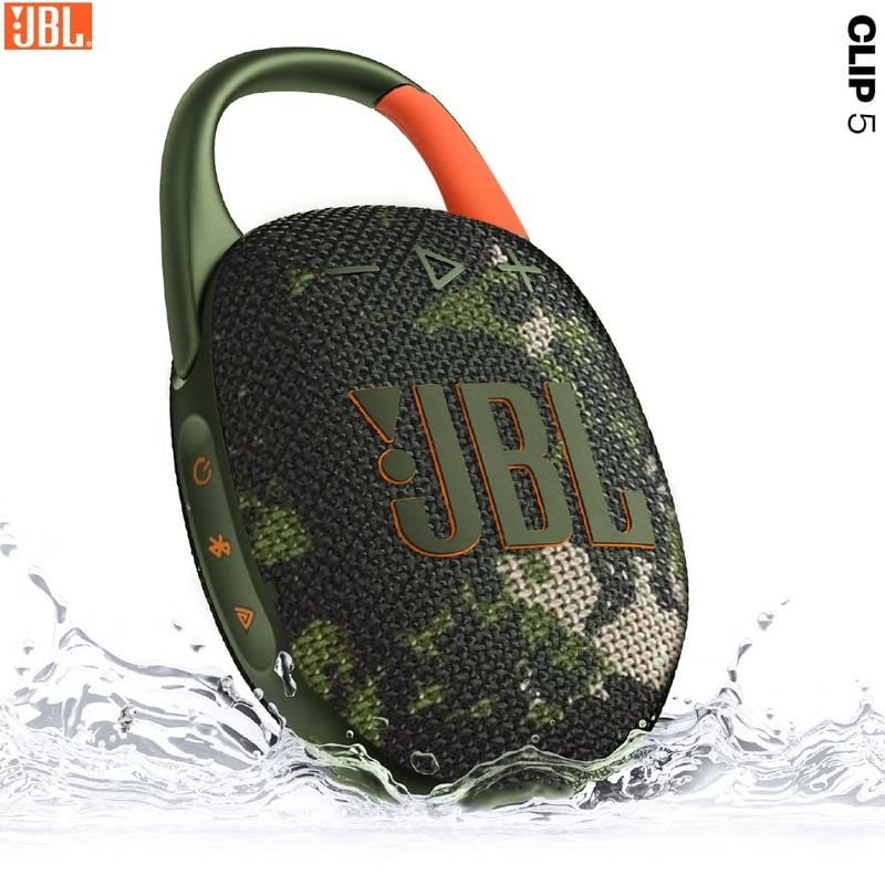 JBL - JBL CLIP 5 Parlante Bluetooth 5.3 Portatil Acuatico IP67 Extra Bass