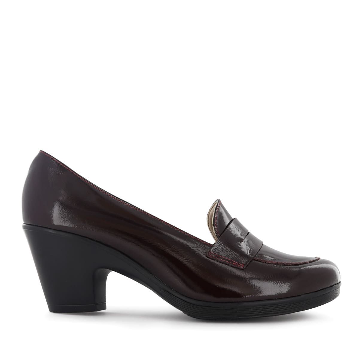 ECCO - Mocasines Mujer Ecco Natalie62 Guinda Cuero