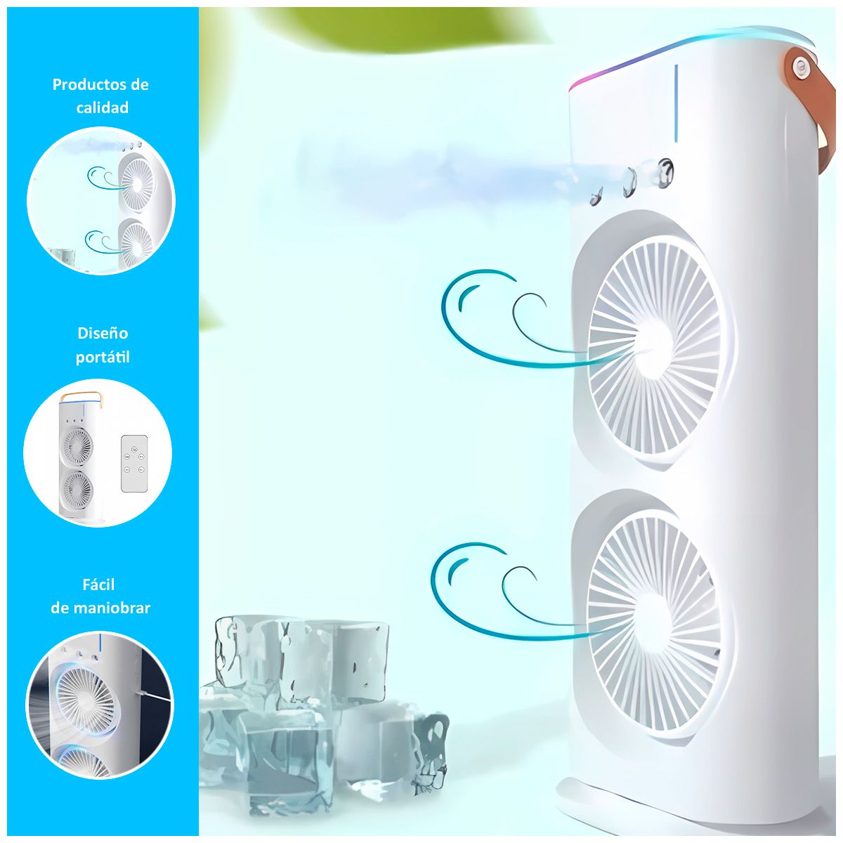 GENERICO - ventilador portátil 5 en 1