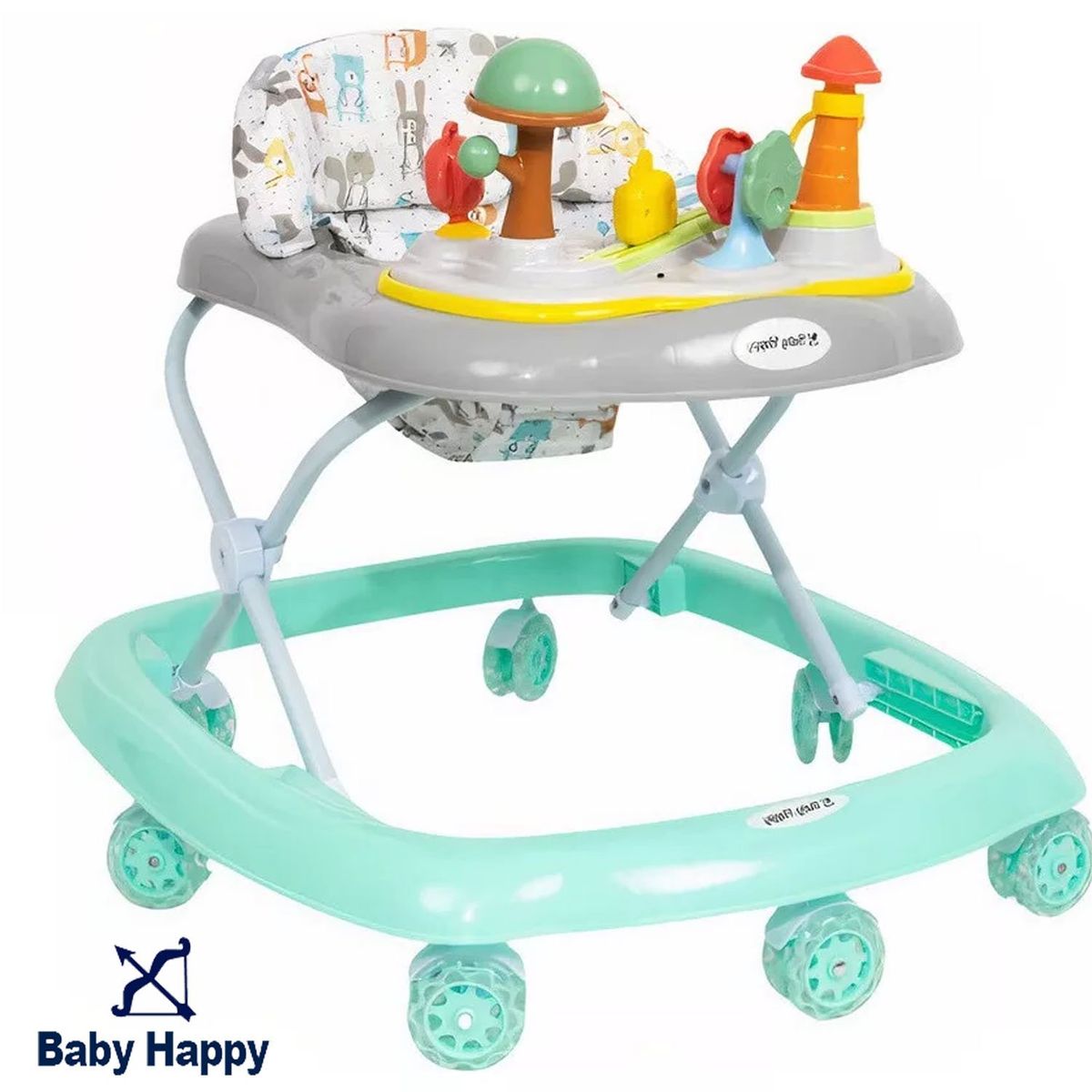 BABY HAPPY - Andador con Tablero Musical «HONGUITO II» Turquesa