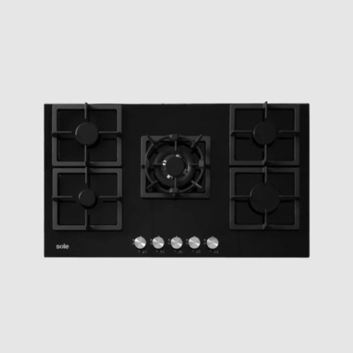 SOLE - Encimera Vidrio Templado Sole A Gas 86cm