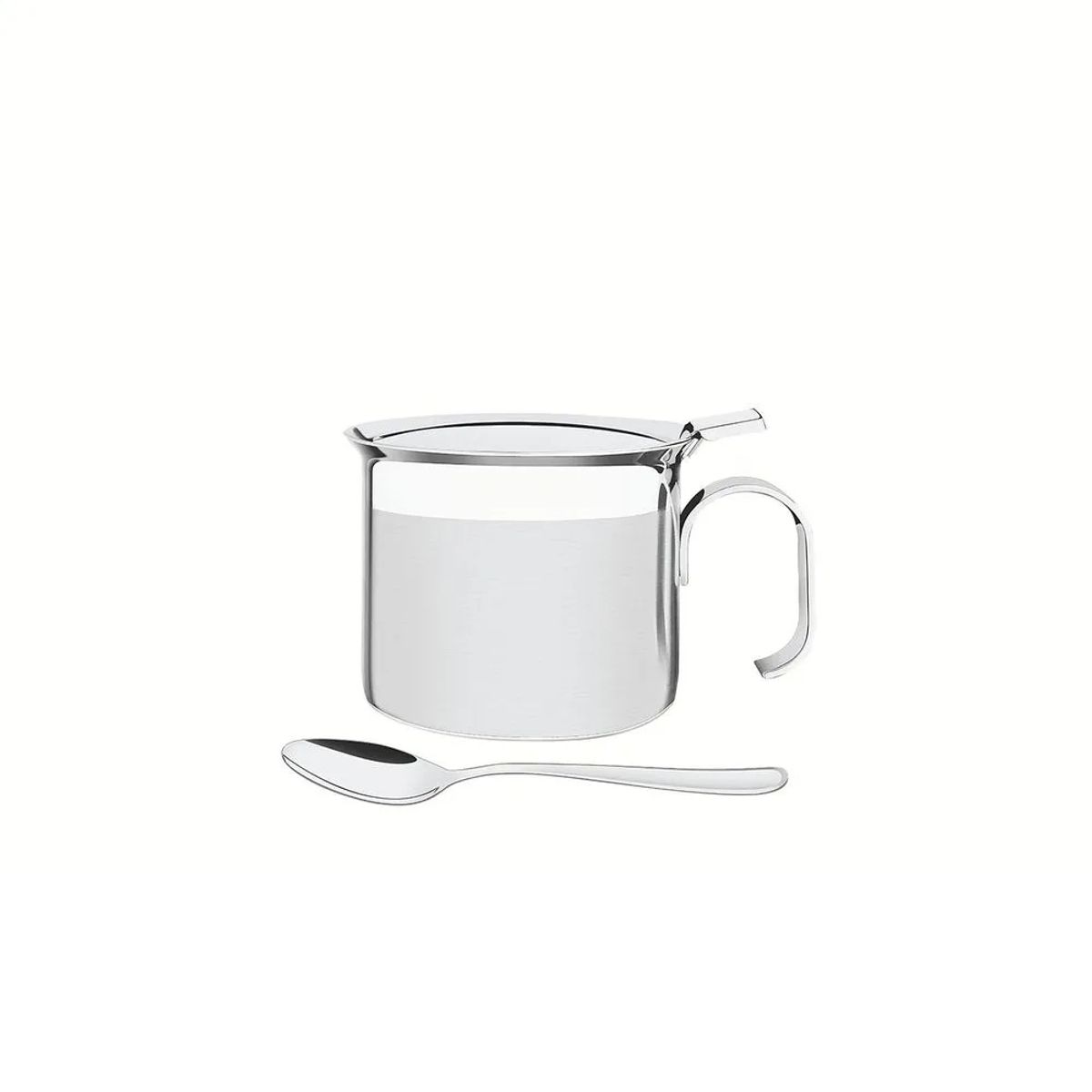 TRAMONTINA - Azucarero Tramontina de acero inoxidable 04L con Cuchara Tramontina