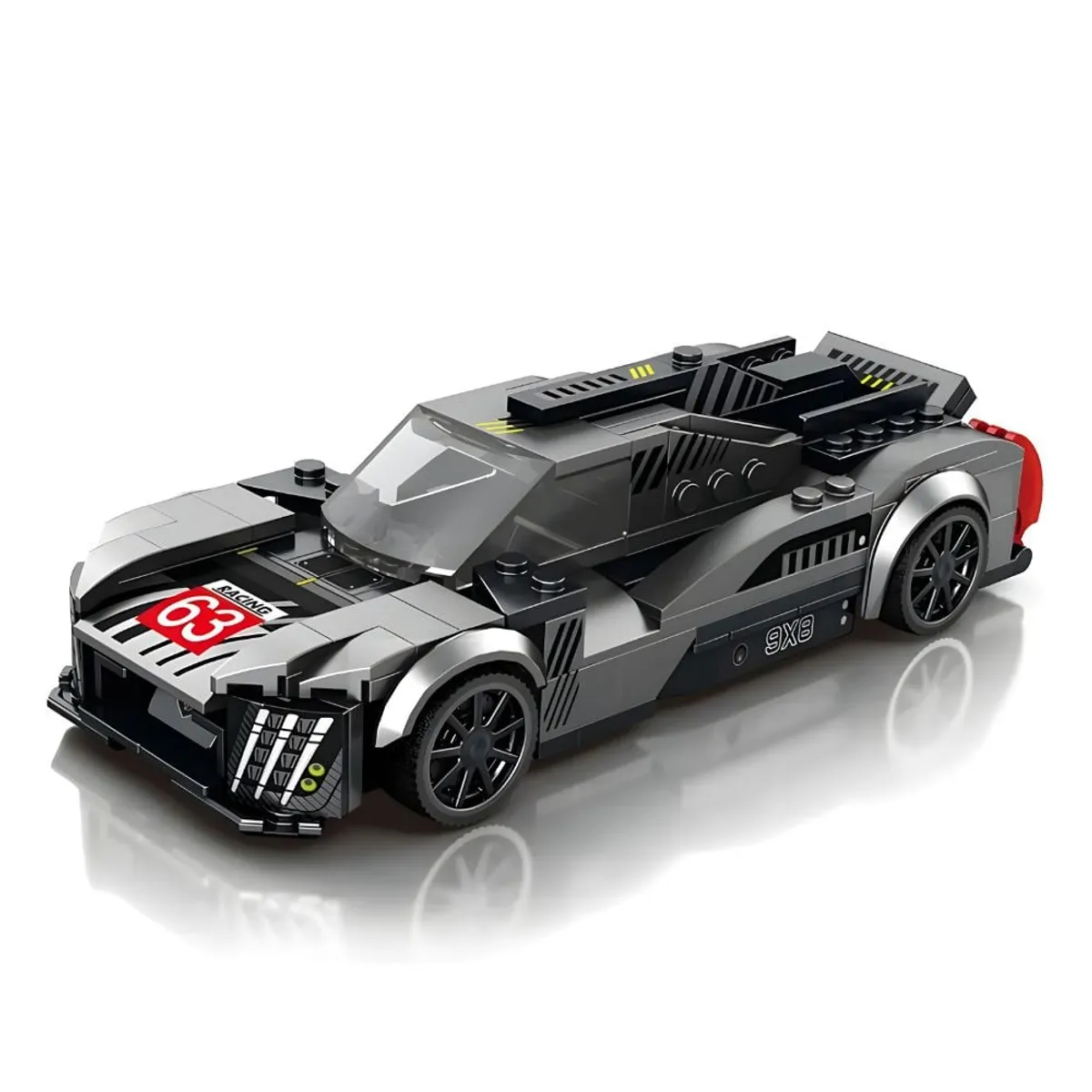 GRUPO CB - Bloques de Construccion Auto de Carrera Modelo 9X8 280 pzs