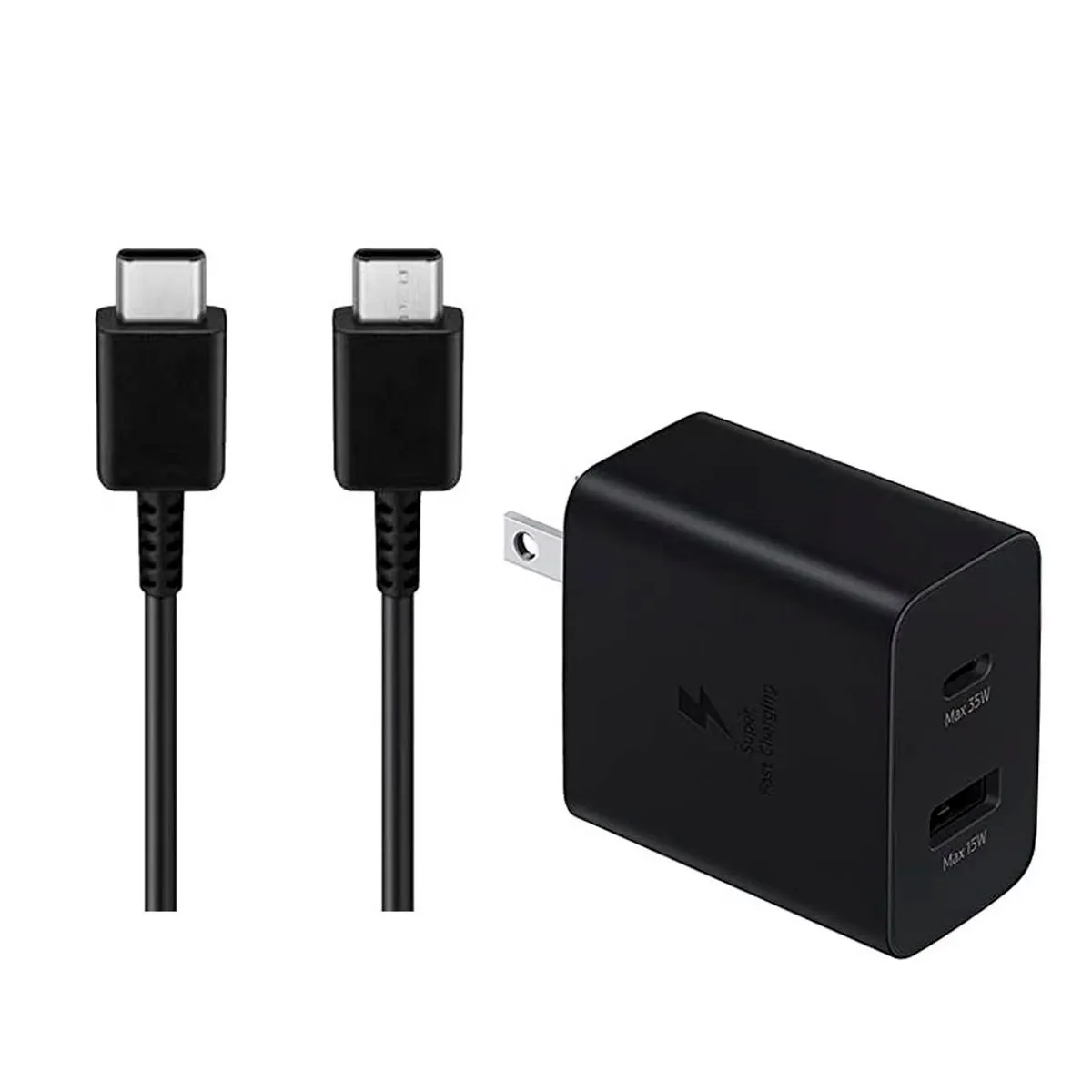 GENERICO - Cargador Compatible 35w Duo Usb-A, Tipo-C Carga Rapida