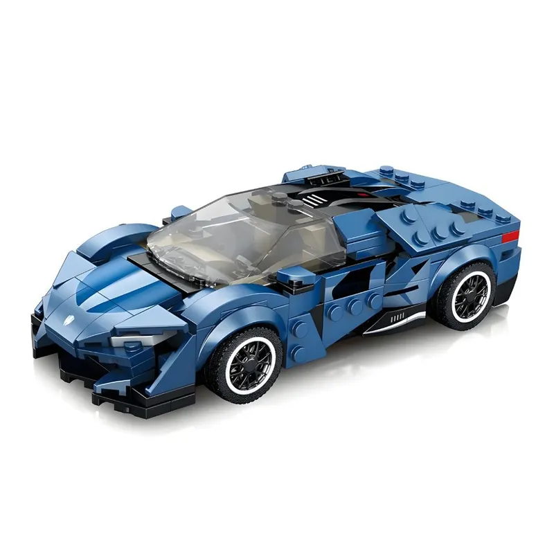 GRUPO CB - Bloques de Construccion Auto de Carrera Modelo Agera Blue 320 pzs