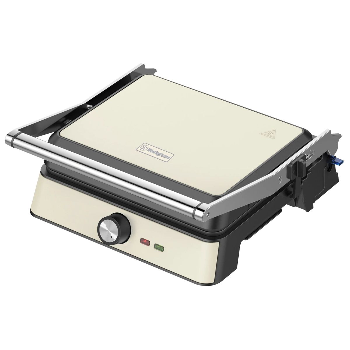WESTINGHOUSE - Grill plancha eléctrico 2200W Retro WH crema