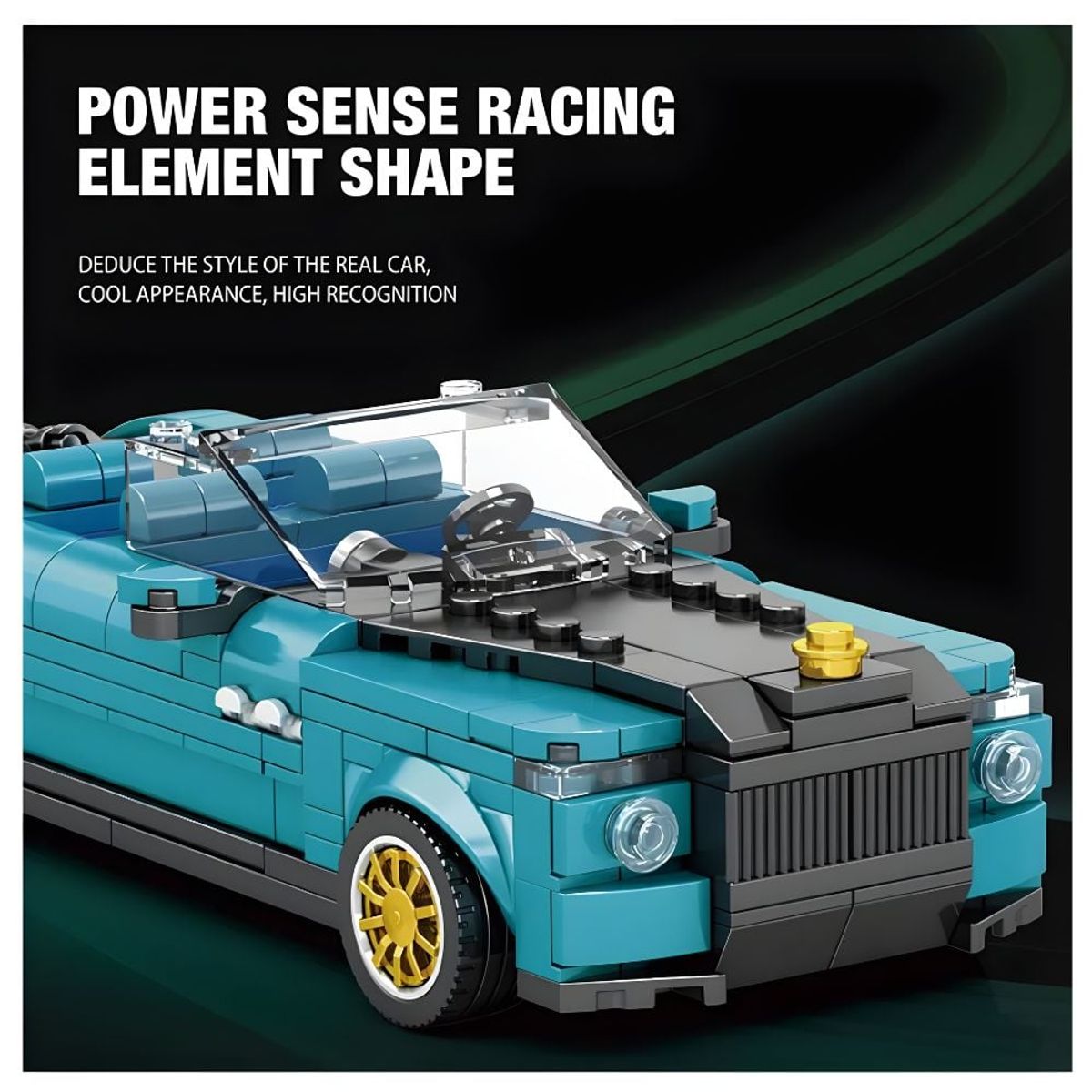 GRUPO CB - Bloques de Construccion Auto de Carrera Modelo Boat Tail 417 pzs