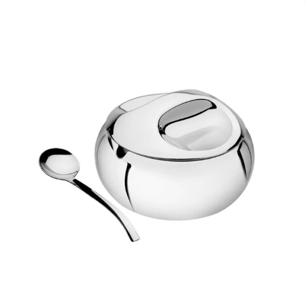 TRAMONTINA - Azucarero Tramontina de acero inoxidable C/Cucharita 300 Tramontina