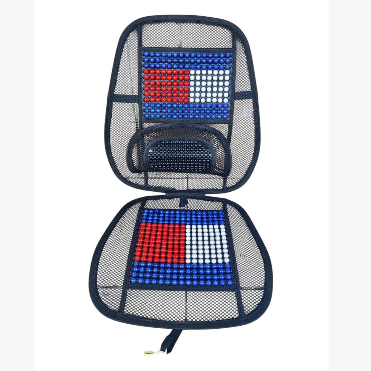 GENERICO - Respaldar Antitranspirante Lumbar Con Riñonera Azul